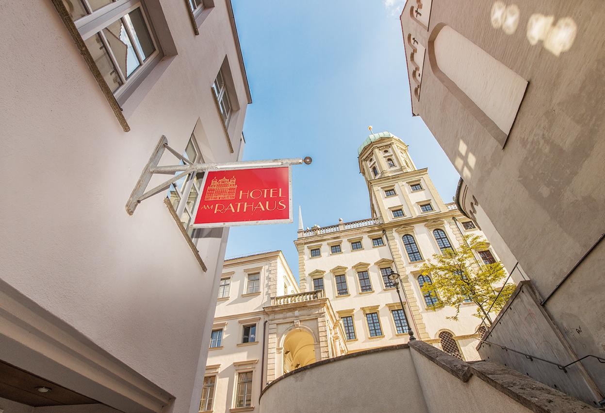 Hotel Am Rathaus Augsburg Exterior foto